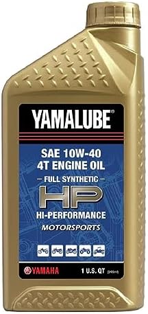 YAMALUBE SAE 10W-40T Full Synthetic HP Hi-Performance Engine Oil 1 US Quart