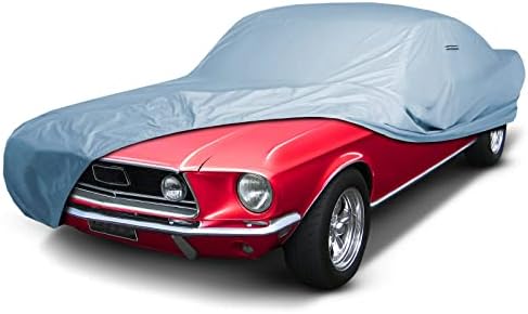 iCarCover Custom Car Cover for Ford Mustang 1964-1968 Waterproof All Weather Rain Snow UV Sun Protector Full Exterior Indoor Outdoor Car Cover