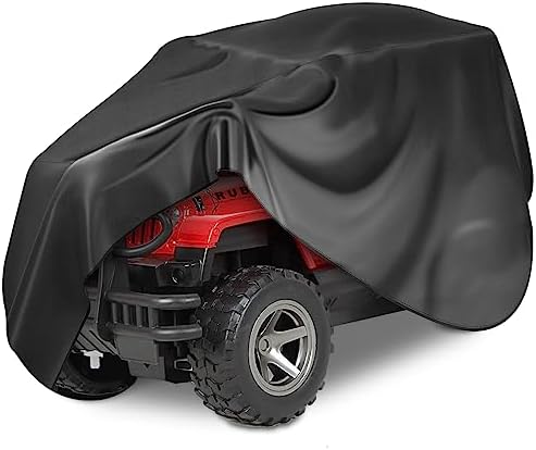 tonhui Large Kids Ride-On Truck Toy Car Cover, 420D Heavy Duty Waterproof Cover for Power Wheels, Outdoor Protective Cover All Weather - Universal Fit